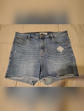 EST 1946 Women’s Mid-Rise Light Blue Denim Shorts Size 14